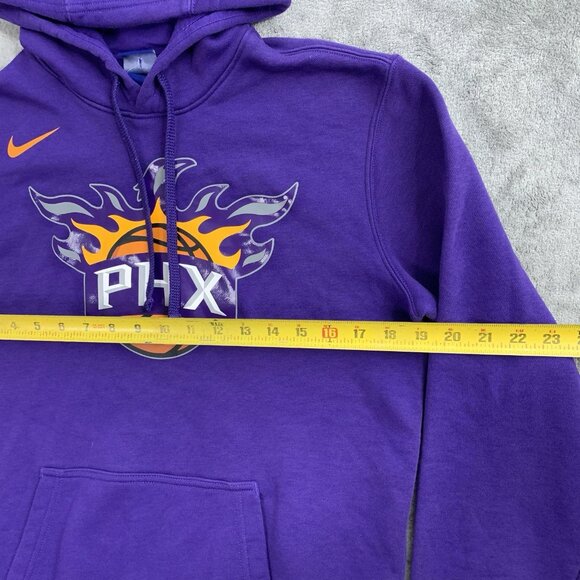 Nike Hoodie Mens M Phoenix Suns NBA Team Logo Club Pullover Purple Basketball - Picture 3 of 9